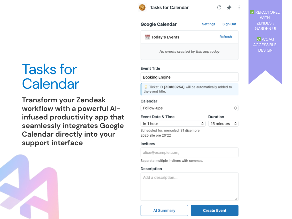Tasks for Calendar screenshot 1